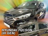 Protiprůvanové plexi, ofuky oken Hyundai Tucson 5D 2015r =>, 4 ks přední+zadní HDT