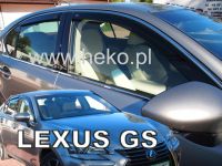 Protiprůvanové plexi, ofuky oken Lexus GS 4D 2012R =>, 4 ks přední+zadní HDT
