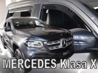 Protiprůvanové plexi, ofuky oken Mercedes Benz X 4D 2017r =>, 4ks přední+zadní HDT