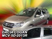 Plexi, ofuky Dacia Logan MCV II 5D 2013 =>, sada 4ks, přední + zadní HDT