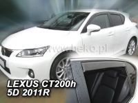 Plexi, ofuky bočních skel Lexus CT 200 H 5D 2011 =>, + zadní HDT