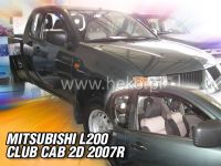 Plexi, ofuky MITSUBISHI L 200 Club Cab, 2dv, 2006r, přední HDT