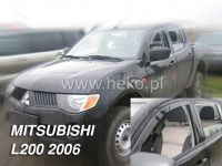 Plexi, ofuky MITSUBISHI L 200 doub/sing cab, 5dv, 2006r, přední + zadní HDT