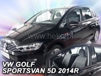 Protiprůvanové plexi, ofuky oken VW Golf Sportsvan 5D 2014r =>, 2ks přední HDT