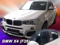 Plexi, ofuky bočních skel BMW X4 F26 5D 2013r =>, sada přední + zadní HDT
