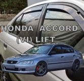 Plexi, ofuky bočních skel Honda Accord 5D combi 1998r =>, přední+zadní HDT