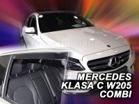 Protiprůvanové plexi, ofuky oken Mercedes C W205 4D 2014r => combi, 4ks přední+zadní HDT