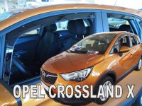 Protiprůvanové plexi, ofuky oken Opel Crossland X 5D 2017r =>, přední + zadní HDT