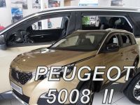 Protiprůvanové plexi, ofuky oken Peugeot 5008 5D 2017r =>, přední+zadné HDT