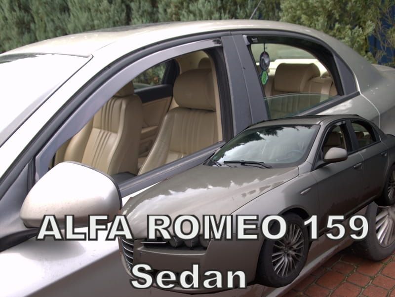 Plexi, ofuky bočních skel Alfa Romeo 159 4D 2011r =>, přední+zadní sedan HDT