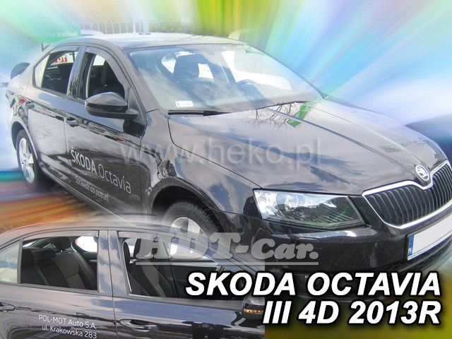 Ofuky oken ŠKODA OCTAVIA III htb, 2012 =>, přední + zadní