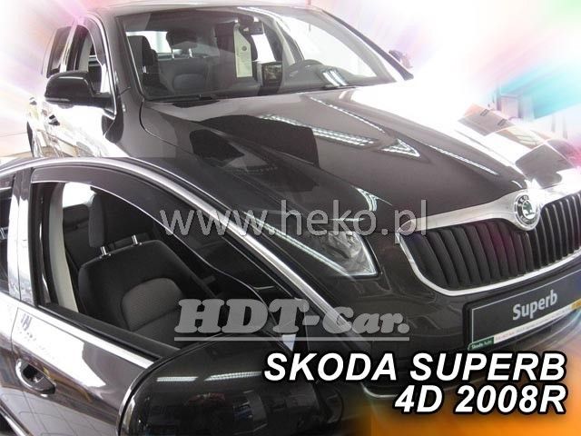 Ofuky oken ŠKODA Superb II sedan, 4D, 2008 =>, přední+ zadní