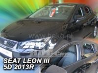 Plexi, ofuky Seat Leon III 2013r =>, sada 4ks přední + zadní HDT