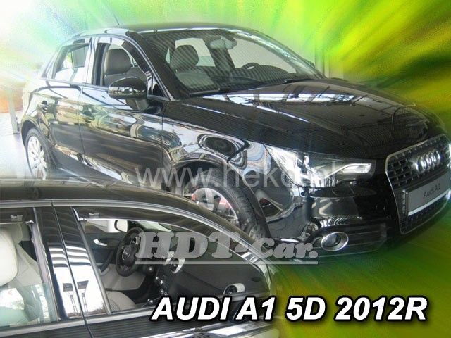 Plexi, ofuky AUDI A1 5D 2012 =>, přední HDT
