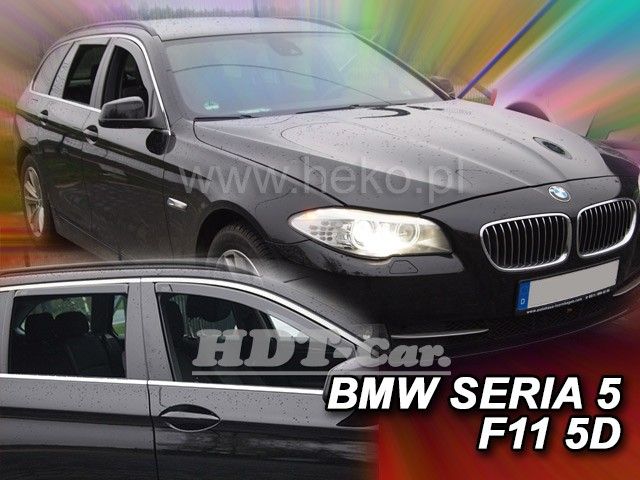 Plexi, ofuky BMW serie 5 (F11) 4D combi 2010r =>, 4ks přední+zadní HDT