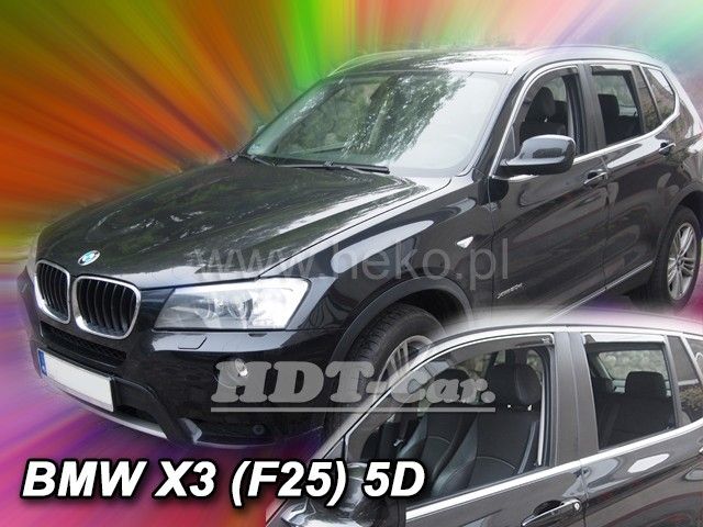 Plexi, ofuky BMW X3 F25 5D 2010R=> předná +zadní HDT