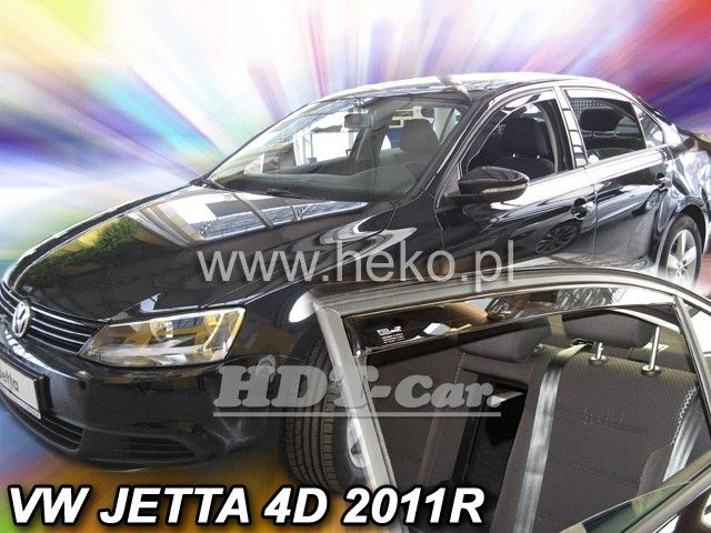 Ofuky oken VW Jetta sedan 4D 2011, + zadní