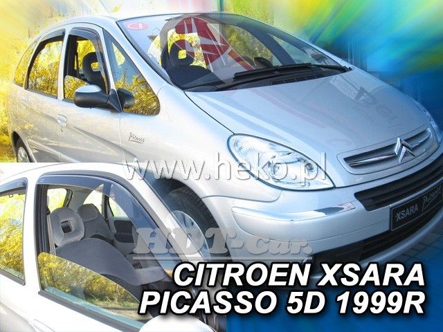 Plexi, ofuky Citroen Xsara Picasso 5D 1999r =>, sada 2ks přední HDT
