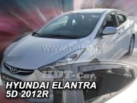 Plexi, ofuky Hyundai Elantra V 4D 2010 =>, přední + zadní