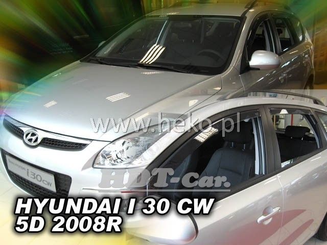 Plexi, ofuky Hyundai i30 CW 5D 2008 =>, přední + zadní HDT