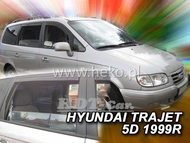 Plexi, ofuky Hyundai Trajet 5D 99-2007 přední + zadní HDT