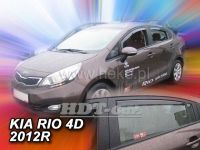 Plexi, ofuky KIA Rio 4D, sedan, 2012r =>, přední + zadní
