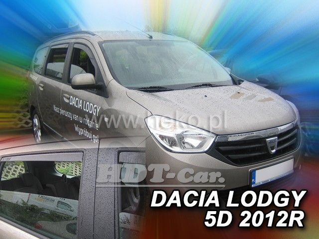 Ofuky oken Dacia Lodgy 5D 2012 =>, přední + zadní