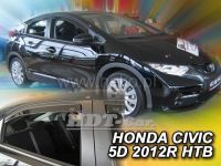 Plexi, ofuky bočních skel Honda Civic 5D 2012 =>, htb, + zadní