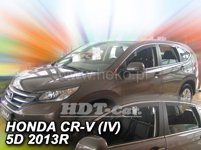 Plexi, ofuky bočních skel Honda CRV IV 5D 2012=>, 2ks přední dveře HDT