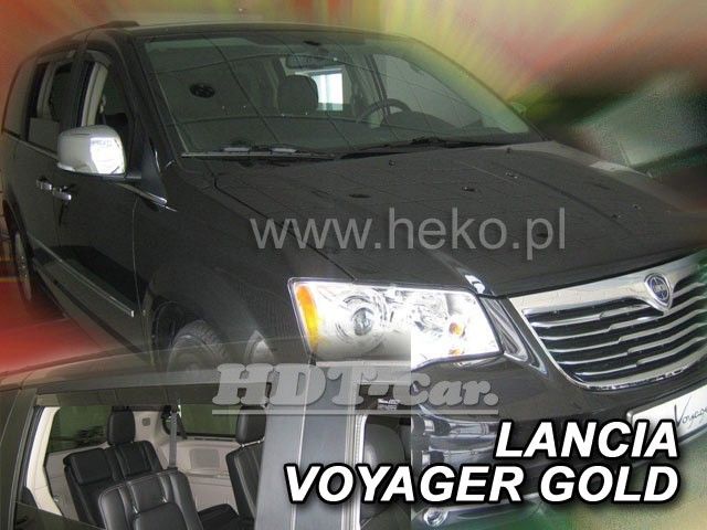 Plexi, ofuky Chrysler Voyager grand 5D 2008 =>, přední + zadní HDT