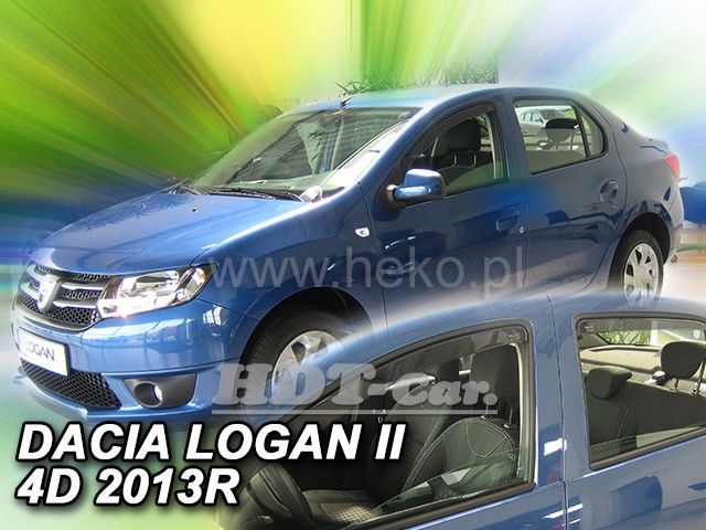 Ofuky oken Dacia Logan II 4D 2013r=> přední + zadní