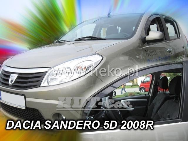 Ofuky oken Dacia Sandero 2008r =>, 2ks přední