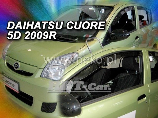 Plexi, ofuky Daihatsu Cuore VII 5D 2007 =>, přední HDT