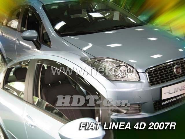 Plexi, ofuky Fiat Linea 4D, od 2007 =>, 4ks přední + zadní HDT