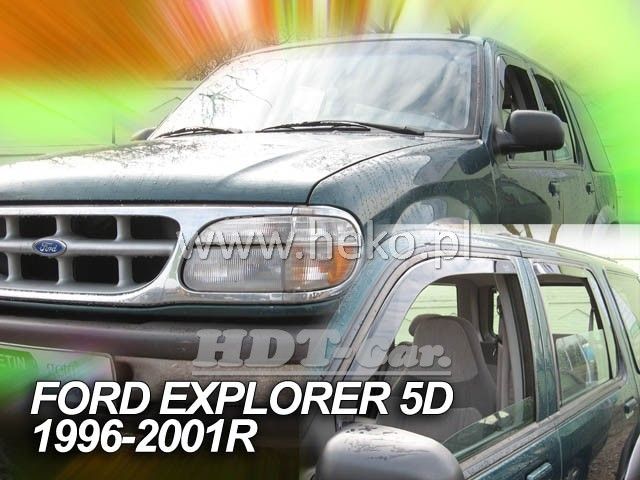 Plexi, ofuky Ford Explorer 5D 1996-2001 přední HDT