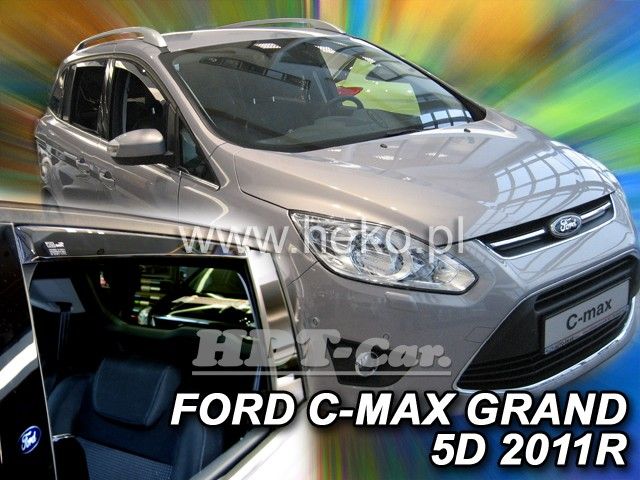 Plexi, ofuky Ford Grand C-MAX 5D 2011 => přední + zadní HDT