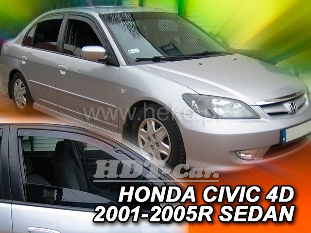 Plexi, ofuky Honda Civic 4D sedan 2000r přední HDT