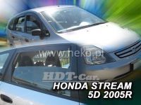 Plexi, ofuky Honda Stream 5D 2000-2007 přední + zadní
