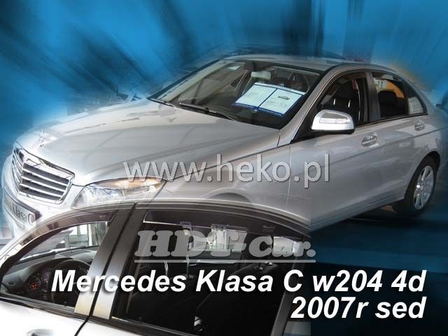 Plexi, ofuky MERCEDES C sedan, W204, 4D, 3/2007r, přední + zadní HDT
