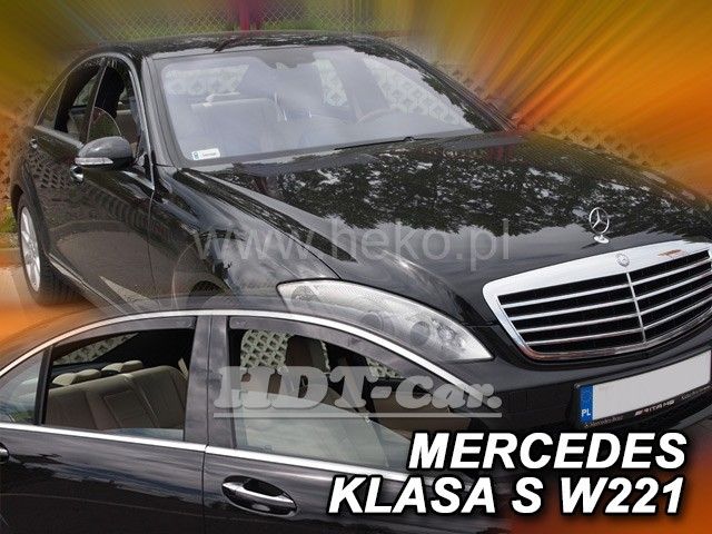 Ofuky oken Mercedes S W211 4D 2005 => +zadní krátká verze