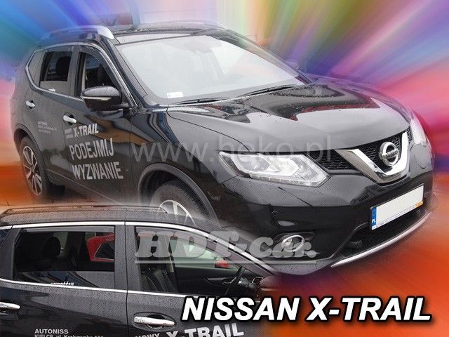 Ofuky oken Nissan X-Trail III 5D 2013r =>, 4ks prední+zadní
