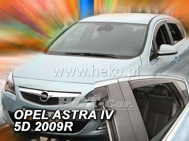 Plexi, ofuky OPEL Astra IV sedan, 5D, 2009 =>, přední + zadní HDT