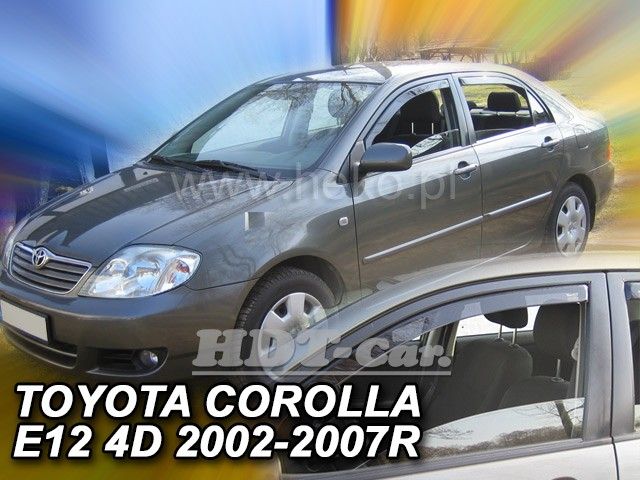 Plexi, ofuky Toyota Corolla 4/5D 02-2007 =>, přední HDT