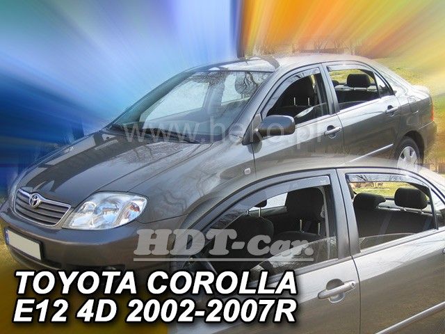 Ofuky oken Toyota Corolla 4/5D 2002-2007 sedan, přední + zadní