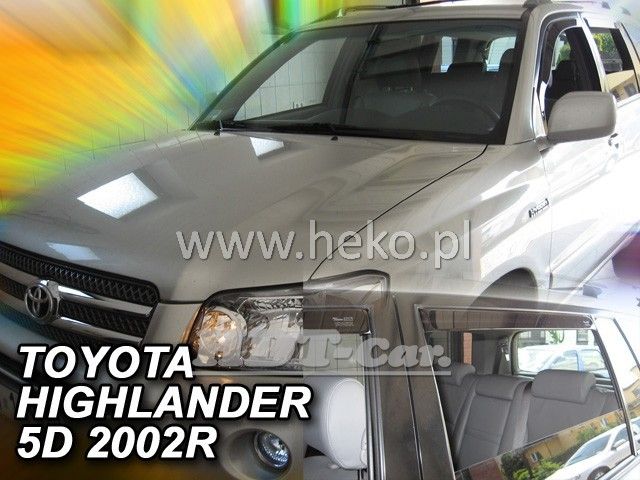 Ofuky oken Toyota Highlander 2001-2007 USA, přední + zadní