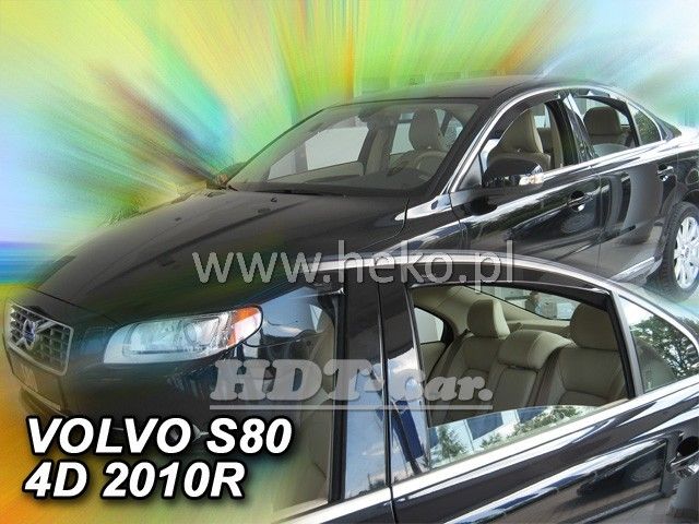 Ofuky oken Volvo S80 4D 2009, + zadní